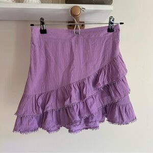 Do+Be light purple ruffled skirt small‎